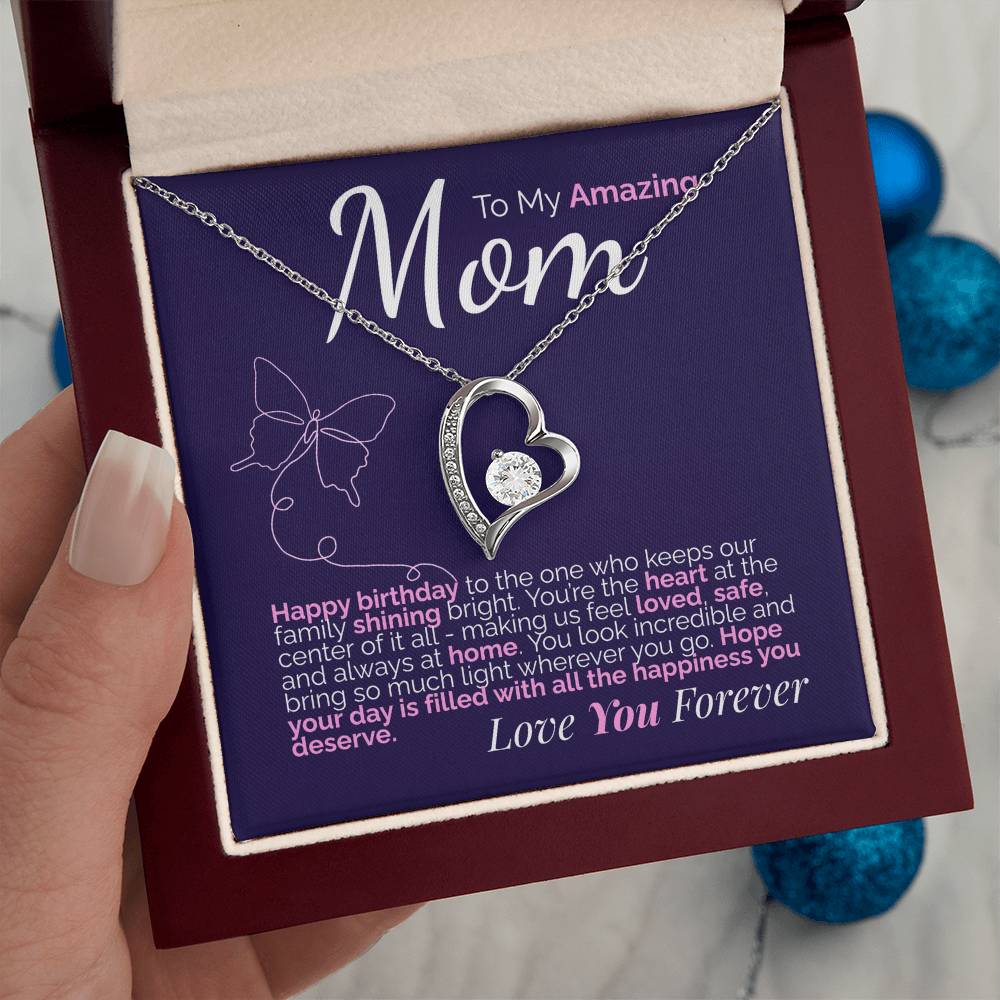 To My Amazing Mom: Happy Birthday to the Heart of Our Family - You Shine So Bright and Are Loved Beyond Words.