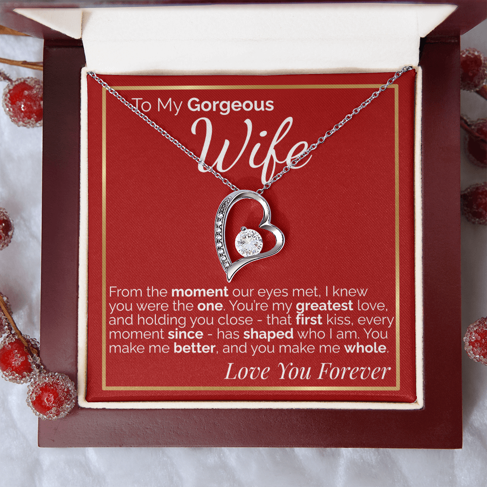 To My Gorgeous Wife -  Romantic Gift for Wife from Husband, Perfect for Anniversary, Birthday, or Valentine's Day.