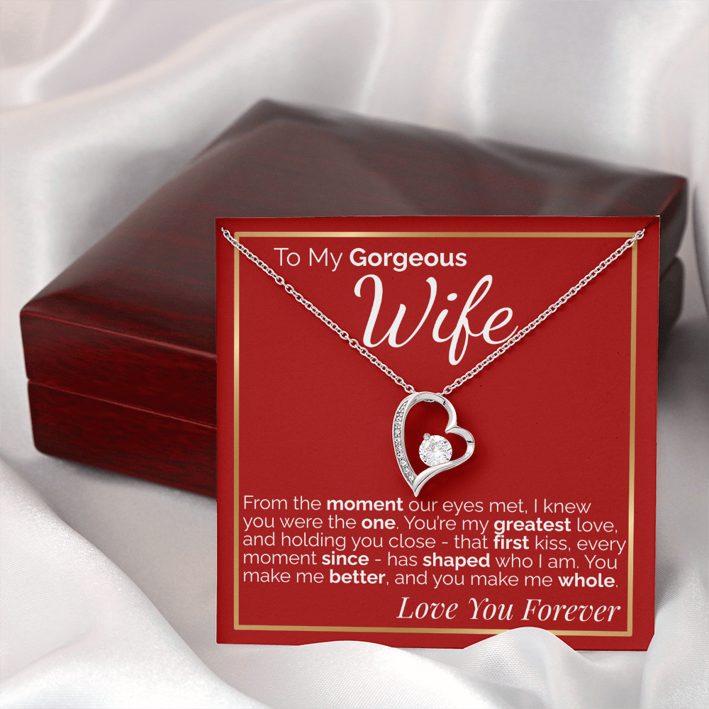 To My Gorgeous Wife -  Romantic Gift for Wife from Husband, Perfect for Anniversary, Birthday, or Valentine's Day.