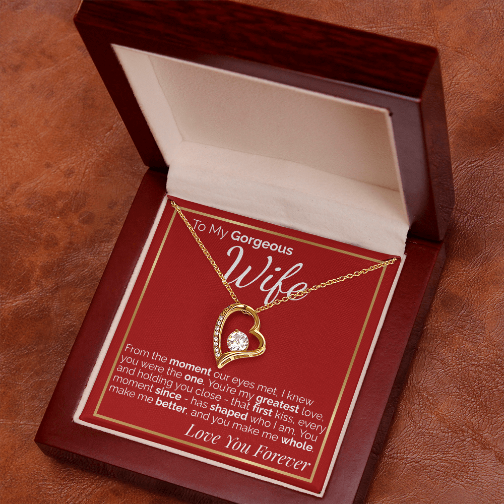 To My Gorgeous Wife -  Romantic Gift for Wife from Husband, Perfect for Anniversary, Birthday, or Valentine's Day.