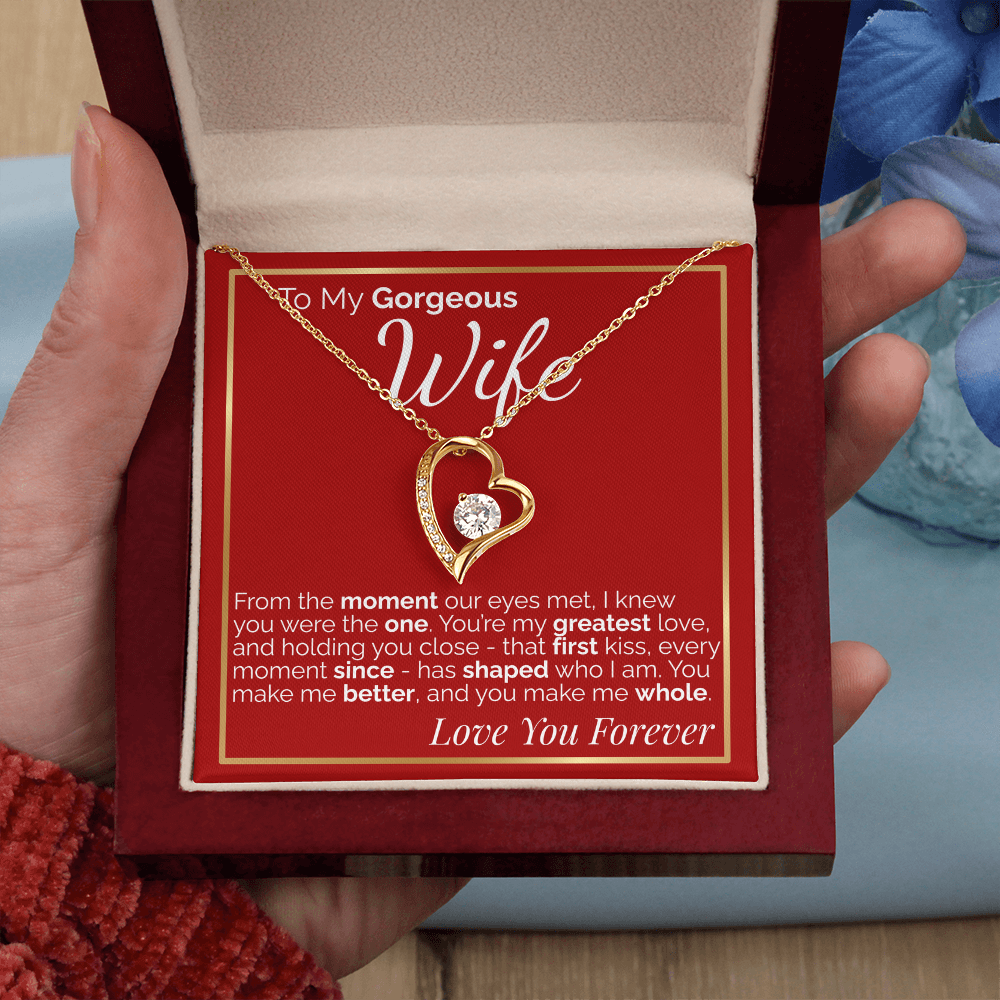 To My Gorgeous Wife -  Romantic Gift for Wife from Husband, Perfect for Anniversary, Birthday, or Valentine's Day.
