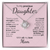 To My Daughter Necklace – Sentimental Jewelry Gift with Heartfelt Message Card – Birthday Present from Mom