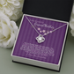 To My Grandmother Gift – Sentimental Necklace with Loving Message Card – Perfect Birthday or Holiday Gift from Granddaughter