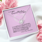 To My Grandma Necklace – Heartfelt Jewelry Gift with Loving Message Card - Birthday, Christmas, or Mother's Day Gift from Granddaughter