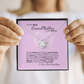 To My Grandma Necklace – Heartfelt Jewelry Gift with Loving Message Card - Birthday, Christmas, or Mother's Day Gift from Granddaughter