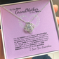 To My Grandma Necklace – Heartfelt Jewelry Gift with Loving Message Card - Birthday, Christmas, or Mother's Day Gift from Granddaughter