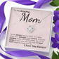 To My Amazing Mom: Your Strength, Wisdom, and Love Have Shaped Who I Am - I'm So Lucky to Have You.