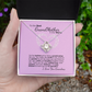To My Grandma Necklace – Heartfelt Jewelry Gift with Loving Message Card - Birthday, Christmas, or Mother's Day Gift from Granddaughter