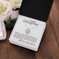 To My Beautiful Daughter Necklace – Sentimental Jewelry Gift with Heartfelt Message Card – Graduation, Birthday, or Special Occasion Gift from Mom or Dad