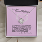 To My Grandma Necklace – Heartfelt Jewelry Gift with Loving Message Card - Birthday, Christmas, or Mother's Day Gift from Granddaughter