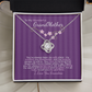 To My Grandmother Gift – Sentimental Necklace with Loving Message Card – Perfect Birthday or Holiday Gift from Granddaughter