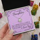 To My Amazing Daughter Necklace – Heartfelt Jewelry Gift with Loving Message Card – Birthday, Graduation, Christmas, or Special Occasion from Mom or Dad