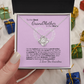 To My Grandma Necklace – Heartfelt Jewelry Gift with Loving Message Card - Birthday, Christmas, or Mother's Day Gift from Granddaughter