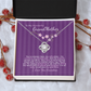 To My Grandmother Gift – Sentimental Necklace with Loving Message Card – Perfect Birthday or Holiday Gift from Granddaughter