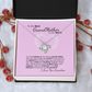 To My Grandma Necklace – Heartfelt Jewelry Gift with Loving Message Card - Birthday, Christmas, or Mother's Day Gift from Granddaughter