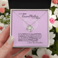 To My Grandma Necklace – Heartfelt Jewelry Gift with Loving Message Card - Birthday, Christmas, or Mother's Day Gift from Granddaughter