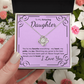 To My Amazing Daughter Necklace – Heartfelt Jewelry Gift with Loving Message Card – Birthday, Graduation, Christmas, or Special Occasion from Mom or Dad