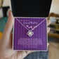 To My Grandmother Gift – Sentimental Necklace with Loving Message Card – Perfect Birthday or Holiday Gift from Granddaughter