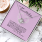 To My Grandma Necklace – Heartfelt Jewelry Gift with Loving Message Card - Birthday, Christmas, or Mother's Day Gift from Granddaughter