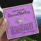 To My Grandma Necklace – Heartfelt Jewelry Gift with Inspirational Message Card – Birthday, Christmas, or Mother's Day Gift from Granddaughter