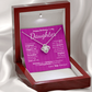 Happy Birthday to My Daughter Necklace – Sentimental Jewelry Gift with Heartfelt Message Card – Birthday Present from Mom or Dad