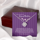 To My Grandmother Gift – Sentimental Necklace with Loving Message Card – Perfect Birthday or Holiday Gift from Granddaughter