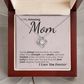 To My Amazing Mom: Your Strength, Wisdom, and Love Have Shaped Who I Am - I'm So Lucky to Have You.