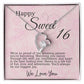 Happy Sweet 16 Birthday - Happy 16th Birthday Message of Love, Pride & Joy