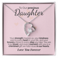 To Our Precious Daughter: Your Strength, Kindness, and Bravery Inspire Us - We'll Love You Forever.