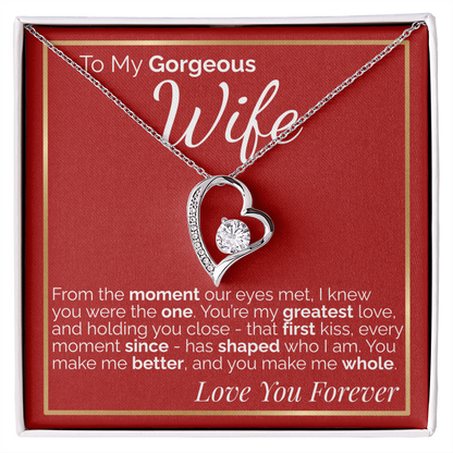 To My Gorgeous Wife -  Romantic Gift for Wife from Husband, Perfect for Anniversary, Birthday, or Valentine's Day.