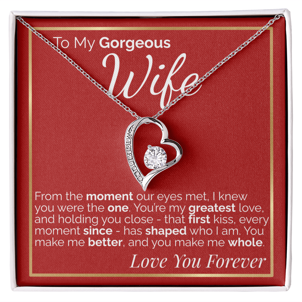 To My Gorgeous Wife -  Romantic Gift for Wife from Husband, Perfect for Anniversary, Birthday, or Valentine's Day.