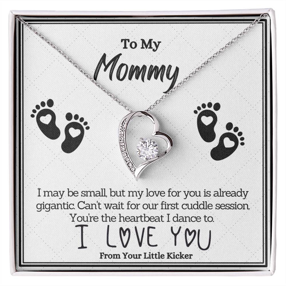 Gigantic Love from a Tiny Kicker: A Heartwarming Message Card Jewelry Gift for Expecting Moms - Celebrate the Love and Excitement of Your Little One's Arrival