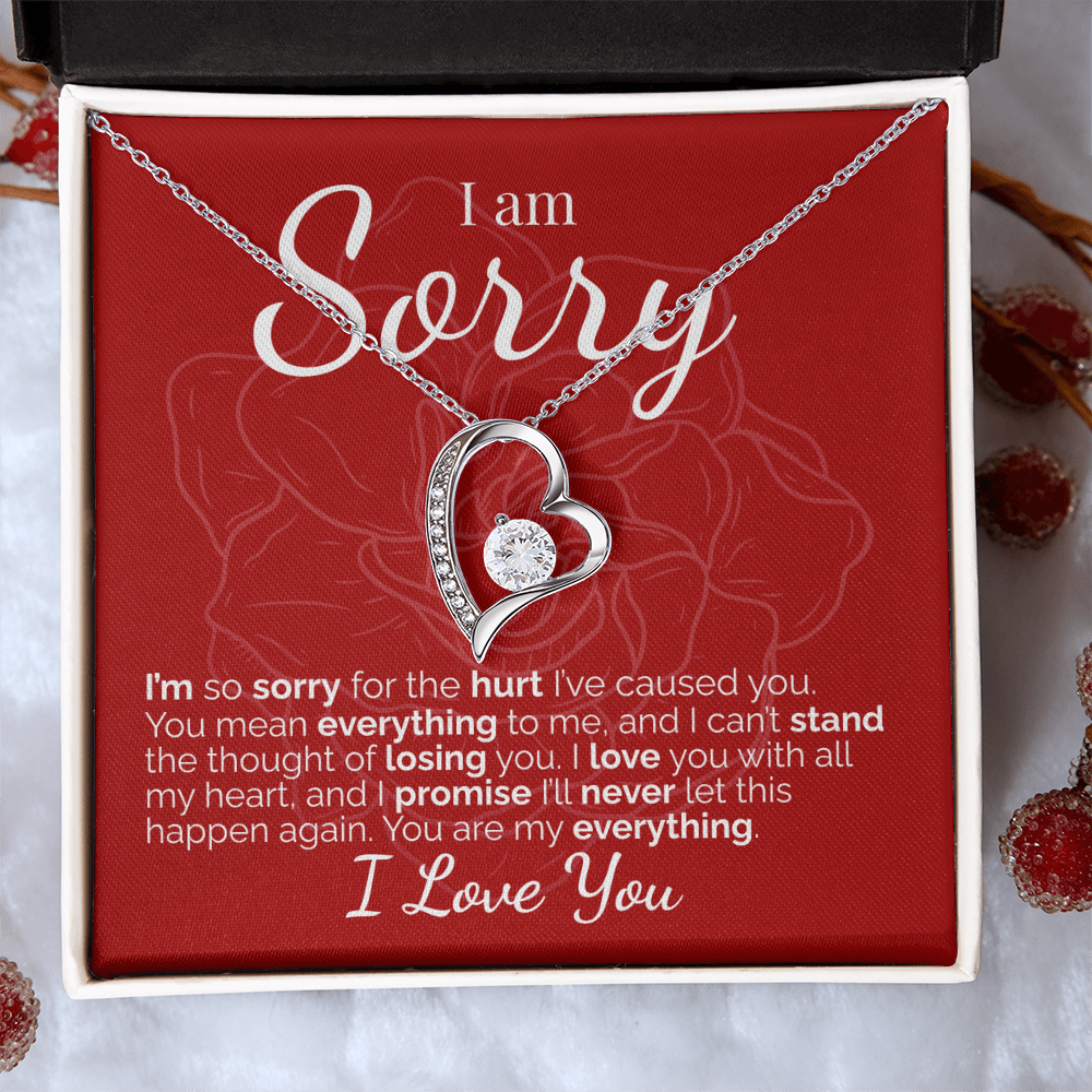 I'm Sorry: You Mean Everything to Me - I Love You and I'll Never Stop Fighting for Us.