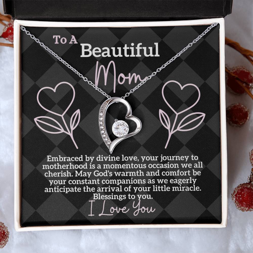 Divine Love Embrace: A Blessing for a Beautiful Mom-to-Be