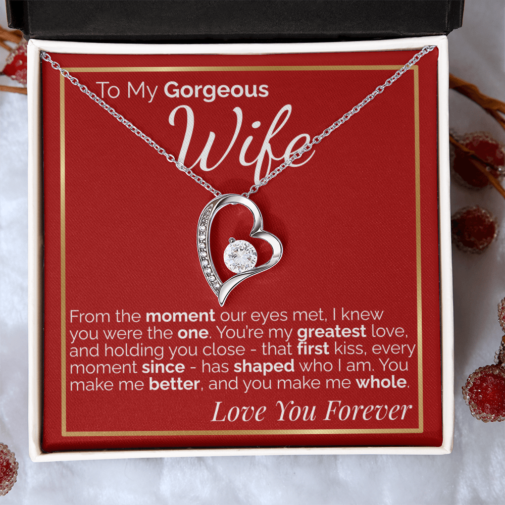 To My Gorgeous Wife -  Romantic Gift for Wife from Husband, Perfect for Anniversary, Birthday, or Valentine's Day.