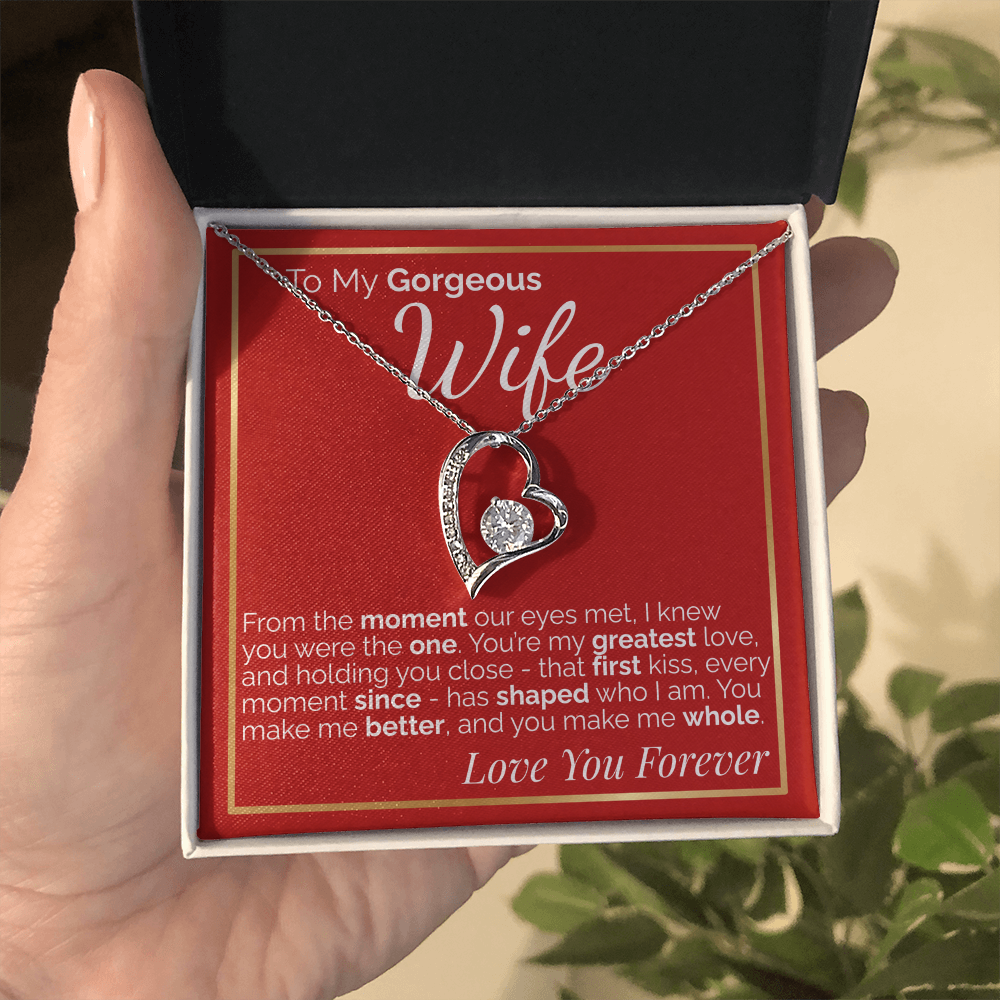 To My Gorgeous Wife -  Romantic Gift for Wife from Husband, Perfect for Anniversary, Birthday, or Valentine's Day.