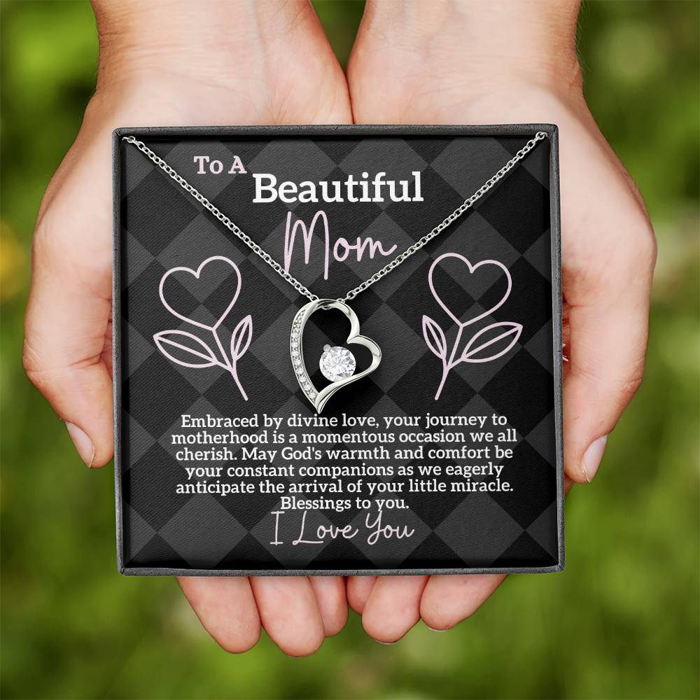 Divine Love Embrace: A Blessing for a Beautiful Mom-to-Be