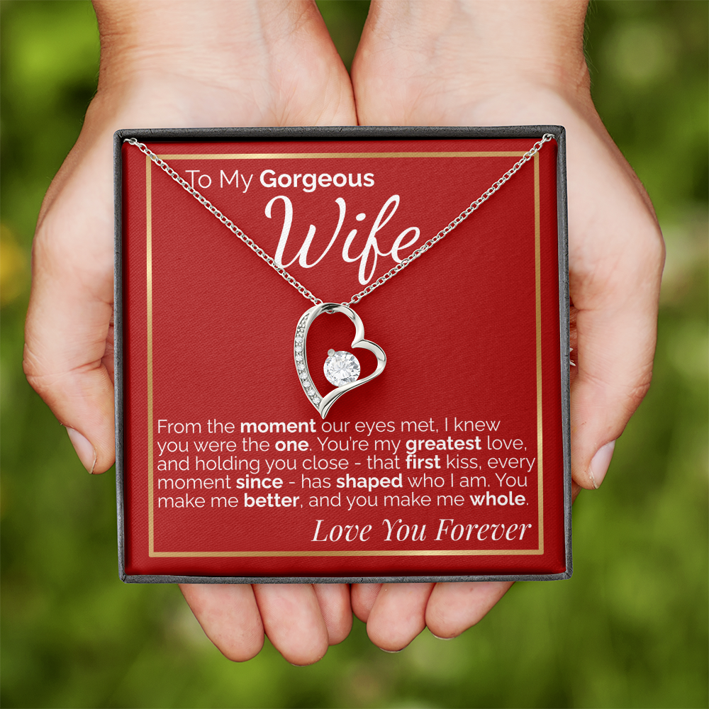 To My Gorgeous Wife -  Romantic Gift for Wife from Husband, Perfect for Anniversary, Birthday, or Valentine's Day.