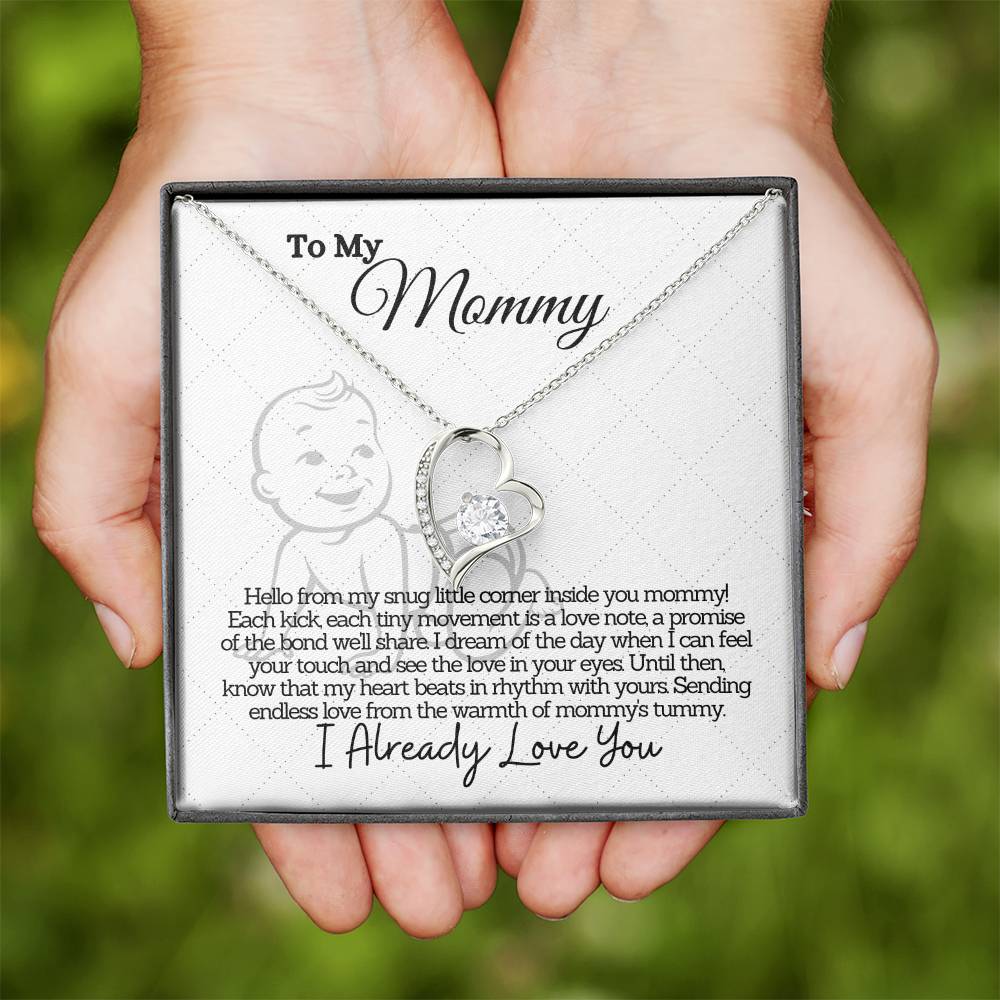 Snug Corner Love Notes: Heartfelt Jewelry with Message Card - A Mom to Be Gift Celebrating the Promise of a Bond and Heartbeats in Rhythm