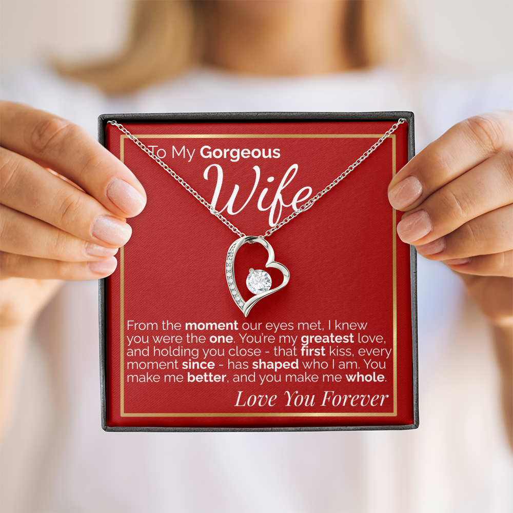 To My Gorgeous Wife -  Romantic Gift for Wife from Husband, Perfect for Anniversary, Birthday, or Valentine's Day.