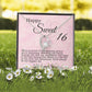 Happy Sweet 16 Birthday - Happy 16th Birthday Message of Love, Pride & Joy