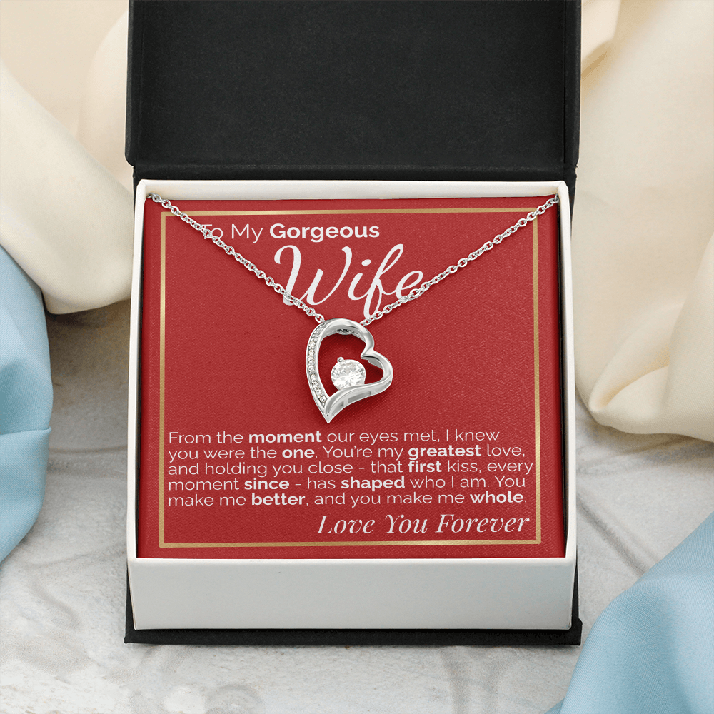 To My Gorgeous Wife -  Romantic Gift for Wife from Husband, Perfect for Anniversary, Birthday, or Valentine's Day.
