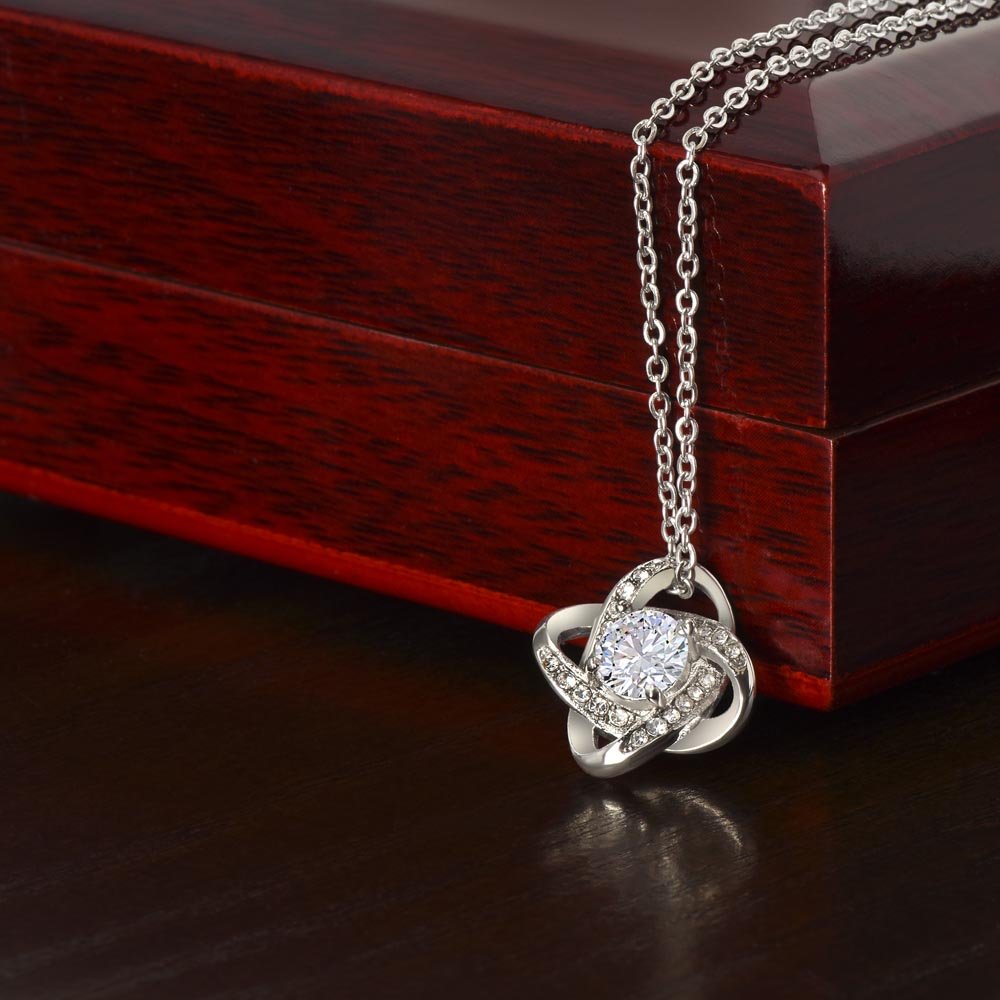 Apology Gift Ideas To My Love/Girlfriend/Wife, Love Knot Jewelry Necklace Present With A Message Card In A Gift Box, Forgive Me Pendant Gifts For My Soulmate In Life - Zahlia