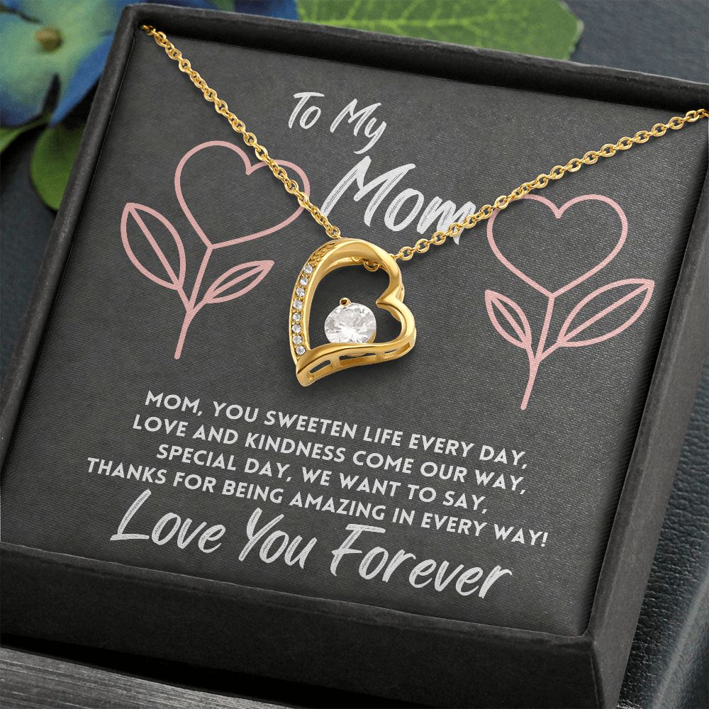 Sweetening Life: A Special Thanks to My Amazing Mom 18K Yellow Gold Finish / Luxury Box