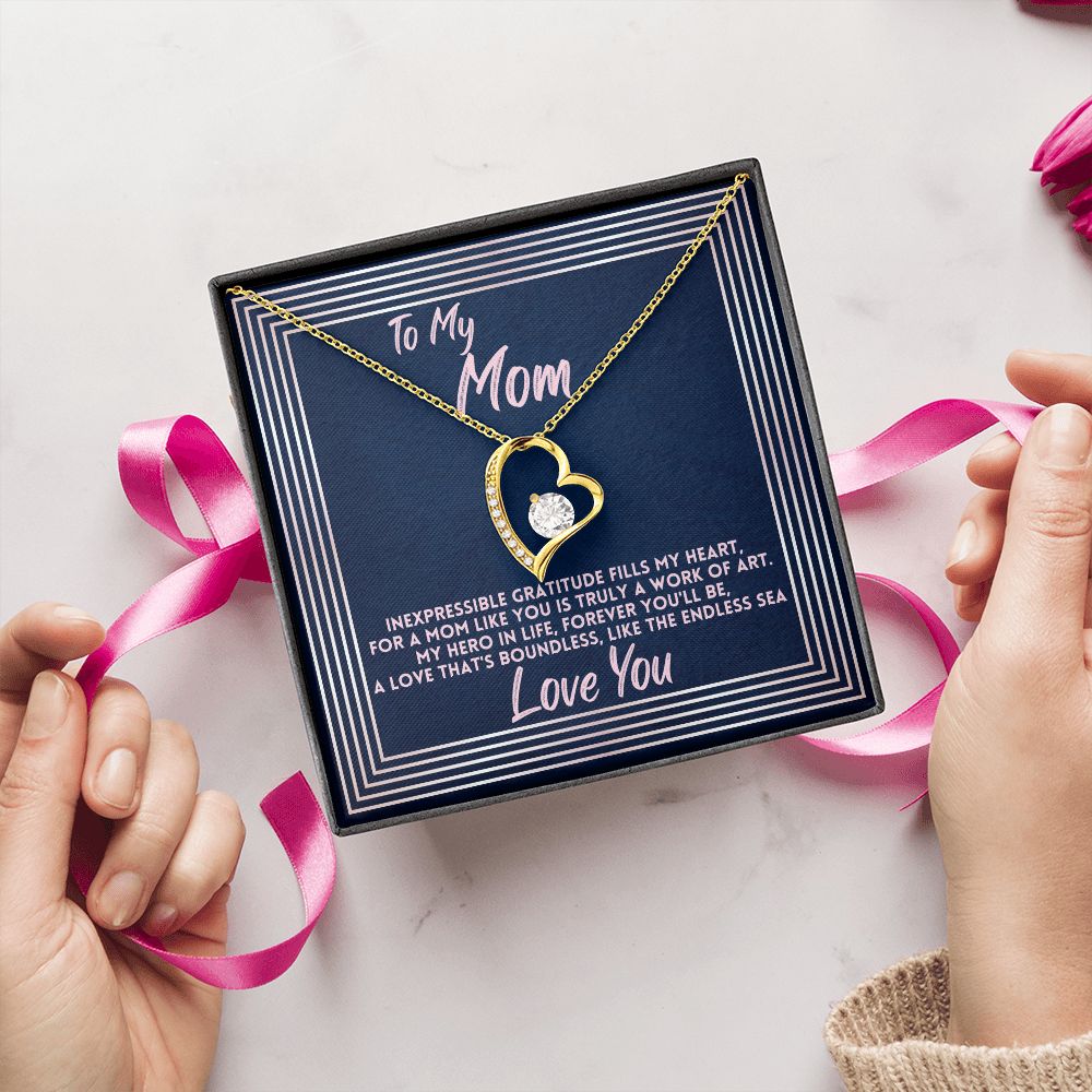 Birthday Gift To Mom, Jewelry Necklace Present To Mother For Mothers Day/Bday/Xmas, Daughter/Son Gifts Ideas With A Message Card In A Box, Best Mom Ever Presents - Zahlia