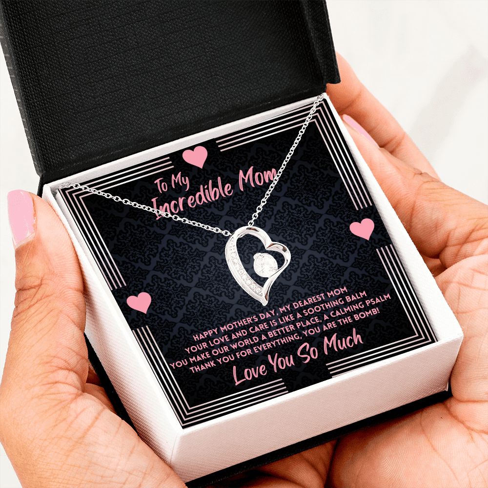 Gift To Mom Jewelry Present For Mother's Day, Gifts Ideas For Mom, Daughter To Mom Gift For Mothers Day, Message Card Jewelry In A Gift Box, From Son Gift - Zahlia