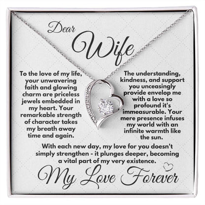 Gift To Wife For Her Birthday/Anniversary, Heart Jewelry Present With A Message Card In A Box, Unique Gift Ideas For Women's Bday, Present From Husband - Zahlia
