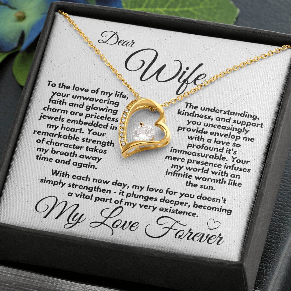 Gift To Wife For Her Birthday/Anniversary, Heart Jewelry Present With A Message Card In A Box, Unique Gift Ideas For Women's Bday, Present From Husband - Zahlia