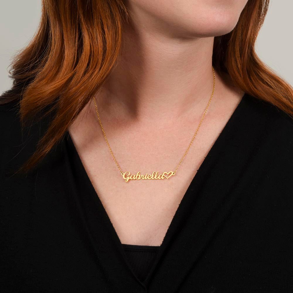 Heart Name NEcklace - Zahlia