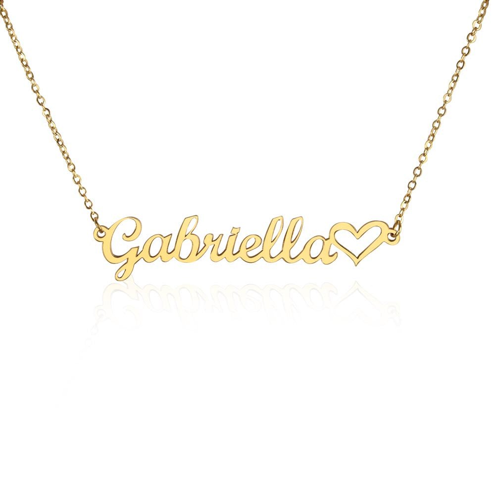 Heart Name NEcklace - Zahlia